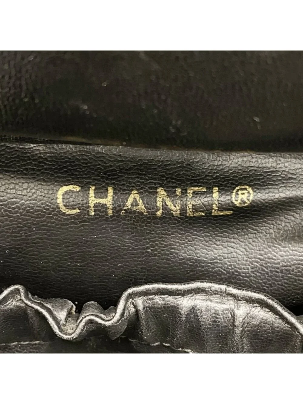Chanel Vanity Bag Bicolor Lambskin Black Gold